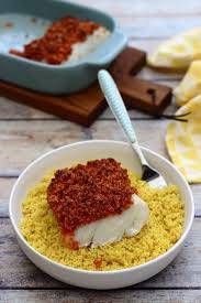 Dos De Cabillaud En Crumble De Chorizo Et Parmesan Recette Chorizo Cabillaud Chorizo Recette