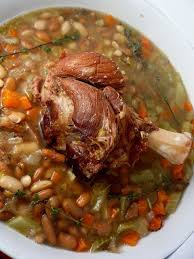 Smoked Ham Hock With Beans And Vegetables Ham Hocks And Beans Ham And Bean Soup Smoked Ham