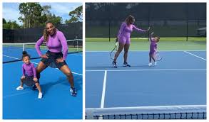 Serena williams and her daughter just played tennis while wearing matching outfits. The Best Doubles Partner Serena Williams Performed On The Court With Her Daughter In The Same Outfit