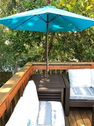 Nice finish on the metal parts. Diy Umbrella Stand Side Table The Handyman S Daughter