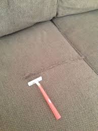 De Pill A Fabric Sofa After Shaving My Couch It Looks Like New Clean Fabric Couch Clean Couch Couch Fabric