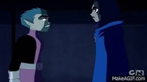 One from raven and another from robin. Beast Boy Raven Kissing Scene On Make A Gif