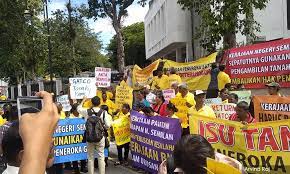 Negeri sembilan bukanlah negeri beraja di malaysia. Malaysiakini Peneroka Gatco Berhimpun Depan Pejabat Mb Negeri Sembilan