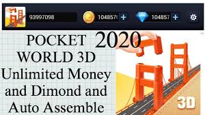 This app can be downloaded on android 4.1 and up on google play. Pocket World 3d Hacked Unlimited Dimonds And Money Youtube