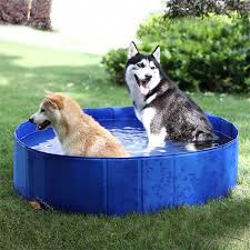 Chillpaw Foldable Dog Pool Pet Bath Swimming Tub Fastergoodies Dog Pool Dog Swimming Pools Dog Swimming
