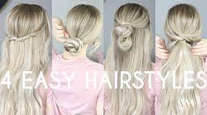 This video will show you how to do 3 cute and easy hairstyles, which are perfect for everyday. 4 Easy Hairstyles For Medium Hair Long Hair Youtube