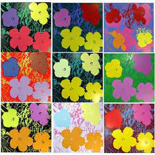 Canvas print, oil painting reproduction, replica, artworks, painting paper print, download high resolution image sales. Cassie Stephens Diy A Warhol S Flowers Printed Dress Andy Warhol Flowers Andy Warhol Pop Art Warhol