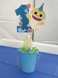 Diy Baby Boy 1st Birthday Decoration Ideas For Boy Baby Shark Centerpiece Diy Baby First Birthday Themes Shark Birthday Party Invitation Baby Boy 1st Birthday Party