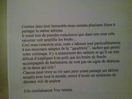 À en écouter ces enregistrements audios tweetés, ses voisins ont très probablement eu une bonne partie de jambes en l'air. Le Top 6 Des Mots De Voisins Contre Les Cris D Une Voisine Pendant L Amour Emmerder Son Voisin