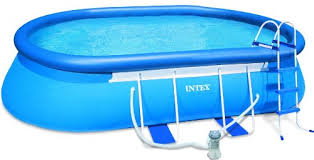 Intex Oval Frame Pool Set 18 Feet By 10 Feet By 42 Inch Intex Http Www Amazon Com Dp B00aa8aahu Ref Cm Sw Rectangular Pool Cheap Above Ground Pool Swim Sets