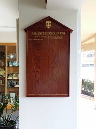 Ab Paterson Alan Rickard Honour Board Paterson Scholarships Corporate Identity