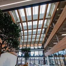 Velux Modular Skylights In Uk Hydrographic Office From Velux Commercial Skylight Architecture Atrium