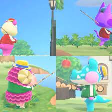 Villagers Wearing Different Hats And Uniforms On Fishing Tourney Days Team Fishing Tourneys Ac Newhorizons