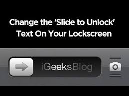 A restart or reset may clear the problem. How To Change Slide To Unlock Text On Lockscreen Of Iphone And Ipad Youtube