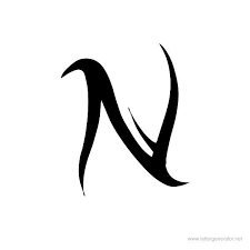 Latin small letter n with dot above symbol: Tribal N Tattoo Fonts Novocom Top
