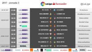Noticias, resultados y clasificación de liga de la segunda división española de fútbol: Liga Espanola Partidos Horarios Y Tv De La Jornada 3