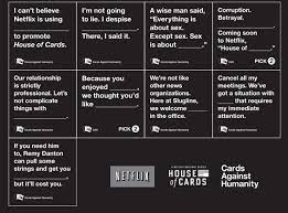 Thanks for watching leave a like if you have enjoyed my twitter: Tv Card Game Spoofs House Of Cards Against Humanity