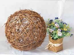 Rattan Balls For Home And Garden Decoration Garden Decor Decor Rattan