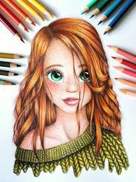 Experiment with deviantart's own digital drawing tools. Image Result For Brown Hair Drawing Girl Girly Drawings Girl Drawing Sketches Colorful Drawings
