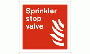 Maybe you would like to learn more about one of these? Sprinkler Stop Valve Sign Fire Equipment Signs Safety Signs And Notices