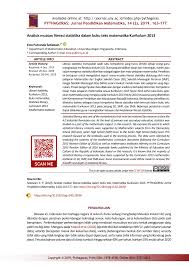 We did not find results for: Pdf Analisis Muatan Literasi Statistika Dalam Buku Teks Matematika Kurikulum 2013