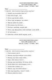Soal essay ipa kelas 8 semester 1. Soal Uas Ipa Kelas 8 Semester 1 Peranti Guru