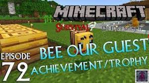 It is worth 15 points and can be received for: Minecraft Survival Episode 72 Bee Our Guest Achievement Trophy Transparent Aluminium Net