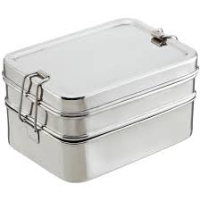 Farmhouse style food storage containers enhance the look and organization of your kitchen. Ecolunchbox Stainless Steel Rectangular 3 In 1 Lunch Box The Container Store