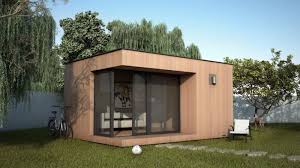 Projet de construction un studio bois,double vitrage,isolation thermique, bureau de jardin, extension de maison, construction. Bureau De Jardin A Toit Plat