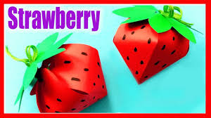 Strawberry Paper Craft How To Make Diy Paper Strawberry Origami Idea