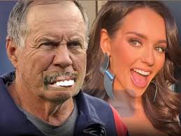 Jordon Hudson is dating the former New England Patriots coach Bill  Belichick. She's in the Miss Maine pageant and will compete at Miss USA if  she wins. (Credit: Getty Images) #jordonhudson #billbelichick