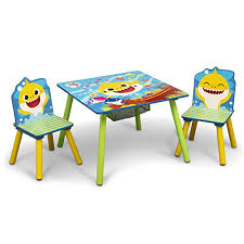 By andover mills™ baby & kids. Baby Shark Kids Table And Chair Set With Storage 2 Chairs Included Ideal For Arts Crafts Snack Time Homeschooling Homework More By Delta Children In Dubai Uae