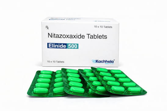 Nitazoxanide 500mg Tab ( Elinide 500 ), Packaging Type: Blister, Packaging Size: 10x6 at ₹ 102/stripe in Nagpur