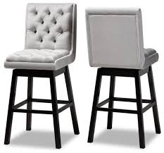 We did not find results for: Baxton Studio Gregory Light Gray Velvet 2 Piece Wood Swivel Bar Stool Set Transitional Bar Stools And Counter Stools By Virventures Houzz