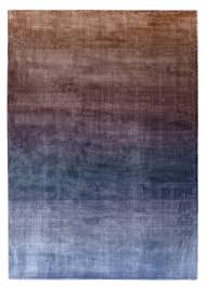 Teppich wohnzimmerteppich modernes design grau lila türkis. Sunset Copper Teppich In Schattierungen Von Kupfer Lila Und Marineblau Aus Viskose
