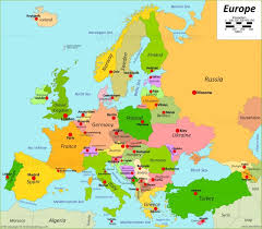 In exacting geographic definitions, europe is really not a continent. Map Of Europe With Capitals Europe Map Printable Europe Map Map