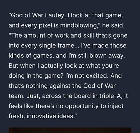 Diretor de The Last of Us critica jogos AAA, cita God of War: Laufey e depois pede desculpas