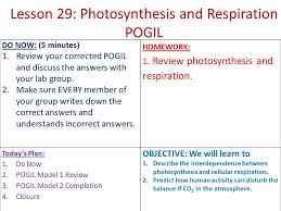 01 cellular respiration animation notes key objective: Lesson 29 Photosynthesis And Respiration Pogil Ppt Video Online Download