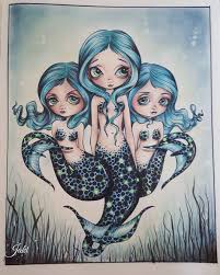 Mermaids Book By Jasmine Becket Griffith Adultcoloring Adultcolouringbook Jasminebecketgriffith Mermaids C Mermaid Coloring Book Becket Mermaid Coloring