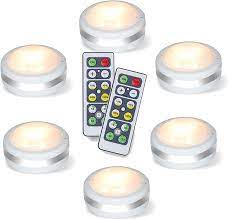 Maybe you would like to learn more about one of these? Buy Puck Lights With Remote Starxing Wireless Led Puck Lights Battery Operated Led Puck Lights With Remote Control Led Under Cabinet Lighting Dimmable Closet Light Battery Powered Natural White 6pk Online In