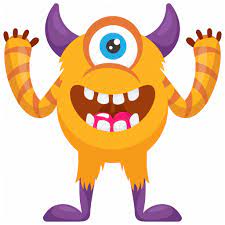 Cartoon Monster Cyclop Monster Demon Horned Monster One Eyed Monster Icon Cartoon Monsters Funny Monsters Monster Characters