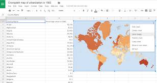 a step by step guide to making a choropleth map in google