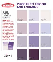 plascon purple colour harmonies inspiration brochure in 2019