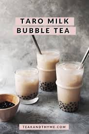 Taro Milk Bubble Tea Recipe In 2021 Bubble Tea Taro Bubble Tea Taro Milk