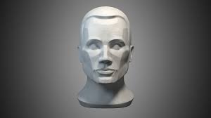 Head Figure 3d Model In 2020 3d Model Model Low Poly 3d Models