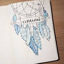 Dreamcatcher Cover Page Bullet Journal Inspiration Bullet Journal Books January Bullet Journal