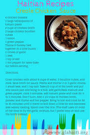 Haitian Recipes Creole Chicken Sauce Haitian Food Recipes Recipes Sauce For Chicken