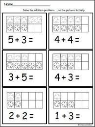 Free Ten Frame Addition Worksheet For St Patrick S Day Madebyteachers Addition Worksheets Math Addition Kindergarten