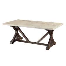 This coffee table's understated design and neutral brown finish make it a perfect fit in most styles and color schemes. White And Brown Coffee Tables Accent Tables The Home Depot