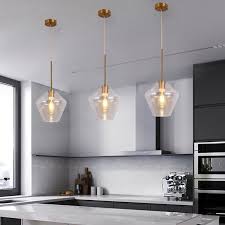 glass pendant light kitchen modern